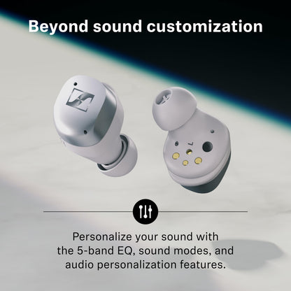 Sennheiser Momentum True Wireless 4 Smart Earbuds, Bluetooth 5.4, Crystal-Clear Sound, Noise Cancelling Earbuds, Comfortable Design, 30-Hour Battery, Adaptive ANC, LE Audio, Auracast – Black Graphite