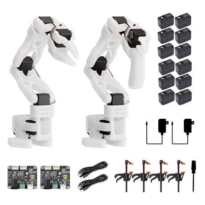Waveshare SO-ARM101, Open-Source 6-Axis Robotic Arm, Native Support for Hugging Face LeRobot, High-Torque Bus Servo, Photosensitive Resin 3D-Printed Parts, 3DP Parts Kit (SE)