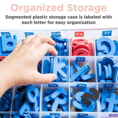 Magnetic Foam Letters for Kids - Classroom Alphabet Letters Kit 284 Pcs with CVC Cards - Classic ABC Board Magnets