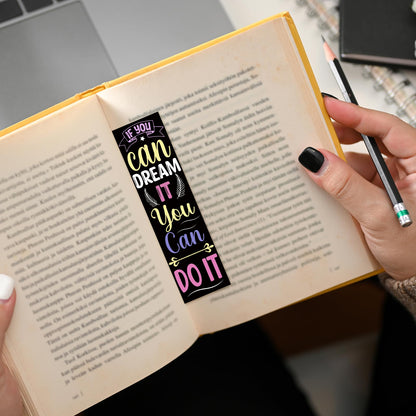200Pcs Inspirational Bookmarks Motivational Quotes Bookmarks Bulk Double-Sided Printed Encouraging Book Markers Positive Page Markers for Students Teachers School Home Office Supplies