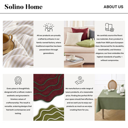 Solino Home 100% Pure Linen Cloth Napkins Set of 4 - Multicolor Floral Print Dinner Napkins 20 x 20 Inch - Handcrafted and Machine Washable - Fall Botanical Print