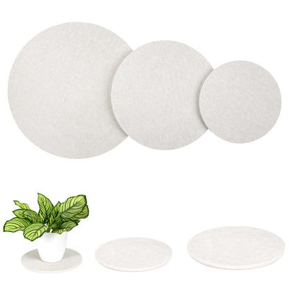 FMTYAOIU 2 PCS Plant Saucer Flower Pot Saucers, Absorbent and Quick-Drying Plant Coasters, Diatomaceous Earth Round Plant Drip Trays for Keeping Counter and Floors Dry and Clean,Gray (2PCS Medium 8")