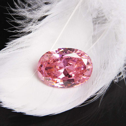 Wixine 1Pcs Huge Unheated Pink Sapphire Oval Cut AAAA Loose Gemstone 18X25mm