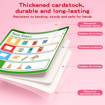 Preschool Learning Activities, Tracing Books for Kids Ages 3-5, Toddler Handwriting Practice Busy Book, ABC Alphabet Letter Number Tracing, Pre-K Kindergarten Workbook Activity Book for 3 4 5 Year Old