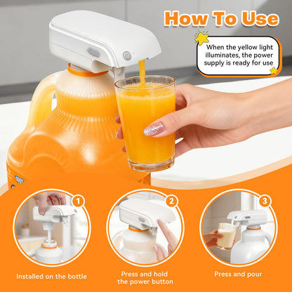 Hands-Free USB Rechargeable Automatic Drink Dispenser Water Juice Milk Tap
