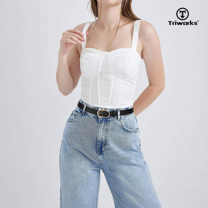 TRIWORKS 3 Pack Women Belts For Jeans Pants Dresses Ladies Leather Waist Belts