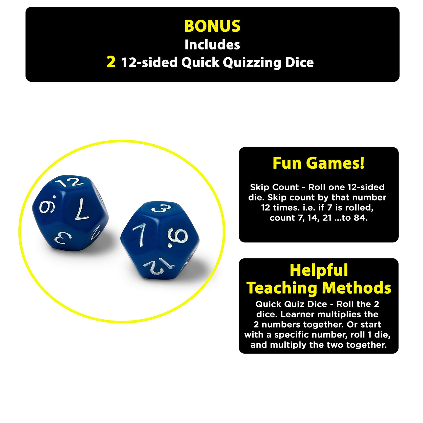 Award-Winning Math Flash Cards – 711 Multiplication & Division Facts (0–12) – Jumbo Cards (3.1” x 5.2”), Visual Aids, 2 Dice, Games, Charts & Mastery Divider Tabs – Grades 3–6 Classroom & Homeschool
