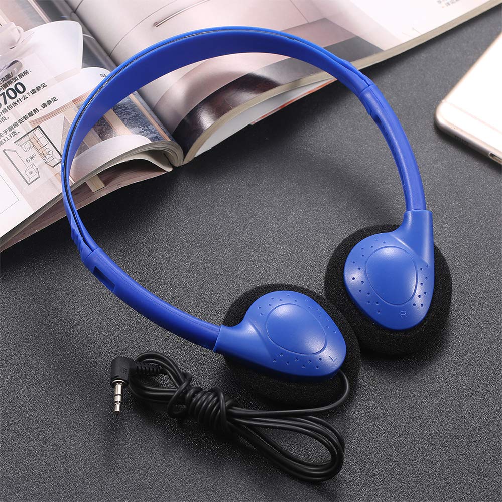CN-Outlet 100 Pack Classroom Headphones Bulk for Kids School Class Set Headsets for Students Teens Toddler Children and Adults, Wholesale Wired Earphones-Upgrade 10 Mixed Colors