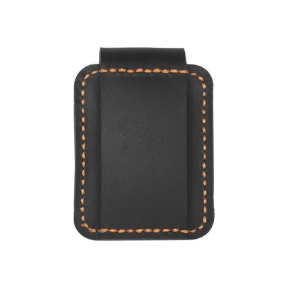 Handmade Leather Lighter Case for Men, for Leather Zippo Cover, Birthday Gift for Him or Her (Black)