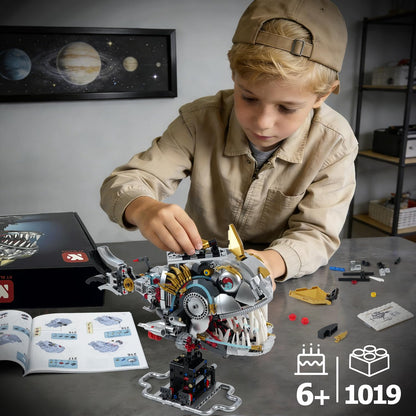 GIAT Mechanical Piranha Building Blocks Set - STEM Collection Toy for Kids & Adults, Home/Office Decor Kit, Birthday Gifts for 8-14+ Year Old Teens Boys and Girls (1019 PCS)
