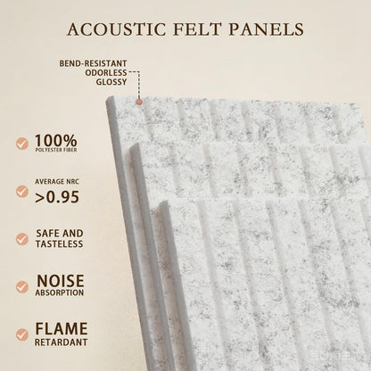 JBER Large Felt Bulletin Board 36" x 24" - 6 Pack Felt Wall Tiles, Cork Board Alternative to Use in Office & Home Decor, Classroom Decor, Vision Board to Display Your Photos(Silver Gray)
