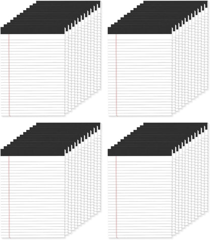 48 Pack Legal Pads 8.5 x 11,White Note Pads 8.5 x 11, Wide Ruled Legal Pads, Micro Perforated Notepads 8.5'' x 11'' with Sturdy White Back, 30 Sheet/Notepad, Writing Pad for School, Home, Office