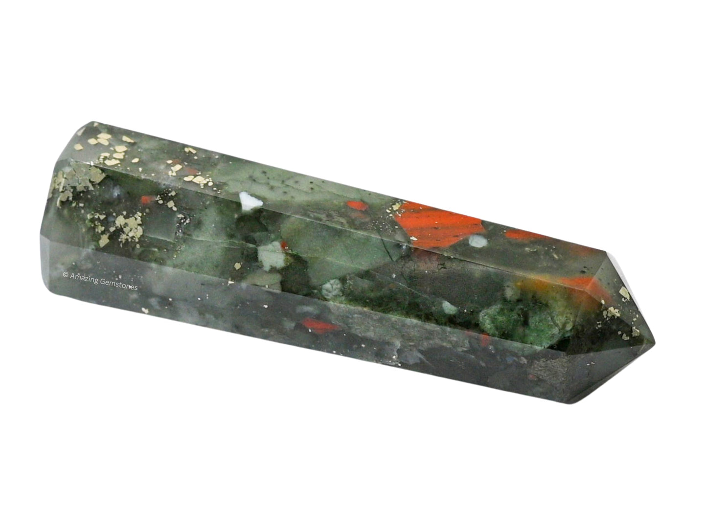 Amazing Gemstone African Bloodstone Crystal Towers ~ Natural Healing Crystal Point Obelisk for Reiki Healing and Crystal Grid (2" to 3" Inch)