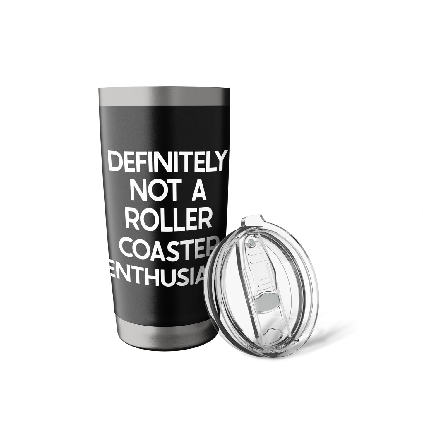 Roller Coaster Enthusiast Saying Tshirt Funny Ironic Humor Stainless Steel Insulated Tumbler