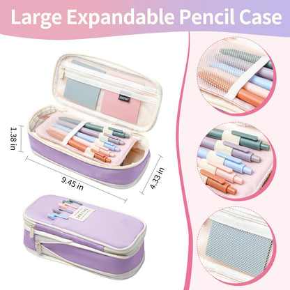 KOPKOFT Bible Study Supplies, Bible Journaling Kit for Women with Journal, Pen Case, Tabs, Highlighters and Pens, Bible Accessories Set for Women Students Beginner, Christian Gifts (Purple)