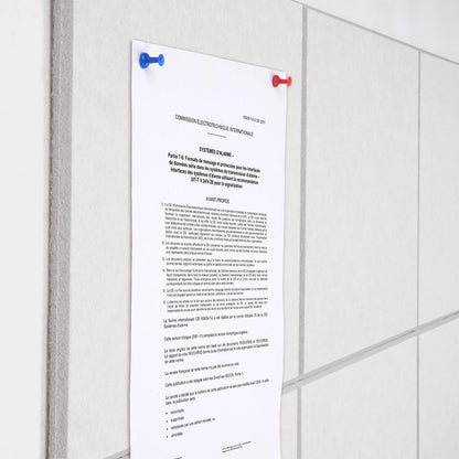 Large Cork Board Alternative 36" X 24" Bulletin Board - 6 Pack Removable Felt Wall Tiles, Cork Wall Tiles Bulletin Board Home Office Essentials - Warm White
