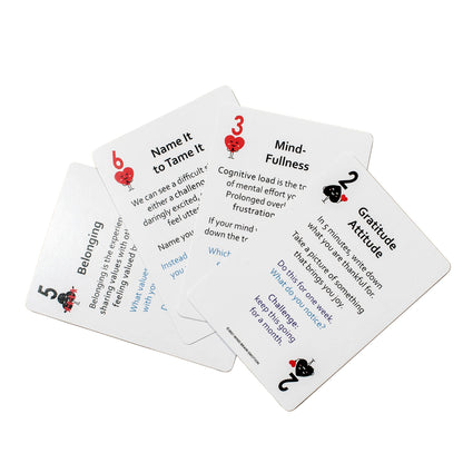 Mind Brain Emotion 52 Essential Coping Skills Cards - Self Care Exercises for Stress and Social Anxiety Relief - Resilience, Emotional Agility, Confidence Therapy Games for Teens, Adults