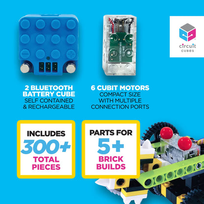 Circuit Cubes Robots Rumble Kit – 2 Player Remote Control Robotics Kit - STEM Learning Toy for Kids Age 8 and Up