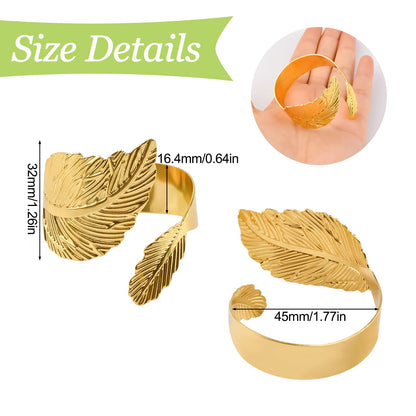 UFURMATE Curtain Tie Backs, 6Pcs Metal Decorative Golden Leaf Curtain Tiebacks Creative Curtain Rope Buckles Spring Drape Holder Clips for Home Office (Gold)