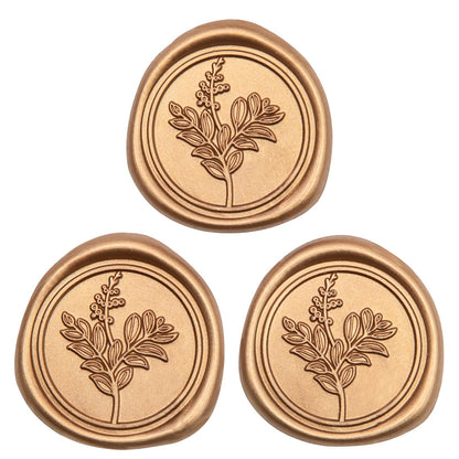 Uwilowe 60 Pcs Gold Wax Seal Stickers, Stamp Seal Envelope Stickers - Perfect for Wedding Invitation, Gift Box Craft Wrapping, Christmas Cards Decor
