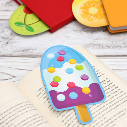 Bright Creations Ice Cream Bookmarks - Vibrant Themed Designs & Fun Book Marks for Popsicle Party Favors & Birthday Bookmarks - Classroom Rewards & Kids Book Marks - 120 Count, 6 in