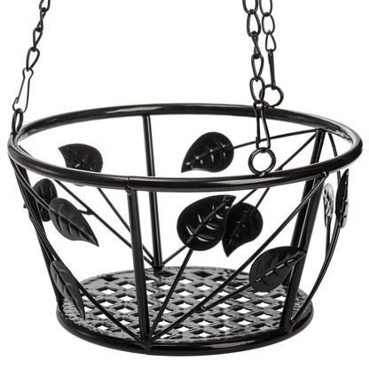 Goaste 2 Pack Metal Plant Hanger, Hanging Plant Holder with Ceiling Hook, Modern Plant Hanging Basket, Decorative Planter Flower Pots Shelf for Indoor Outdoor Use, Home Decor