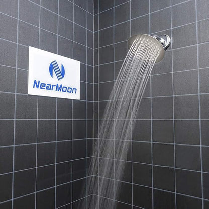 NearMoon Rain Shower Head, Ultra-Thin Design-Pressure Boosting, Awesome Some Experience, High Flow Stainless Steel Rainfall Head (6 Inch,Brushed Nickel)