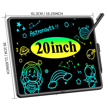 20 Inch LCD Writing Tablet for Kids, Large Drawing Pad, Doodle Board, Rechargeable Drawing Board, Educational & Learning Kids Toys, Creative Birthday Gifts