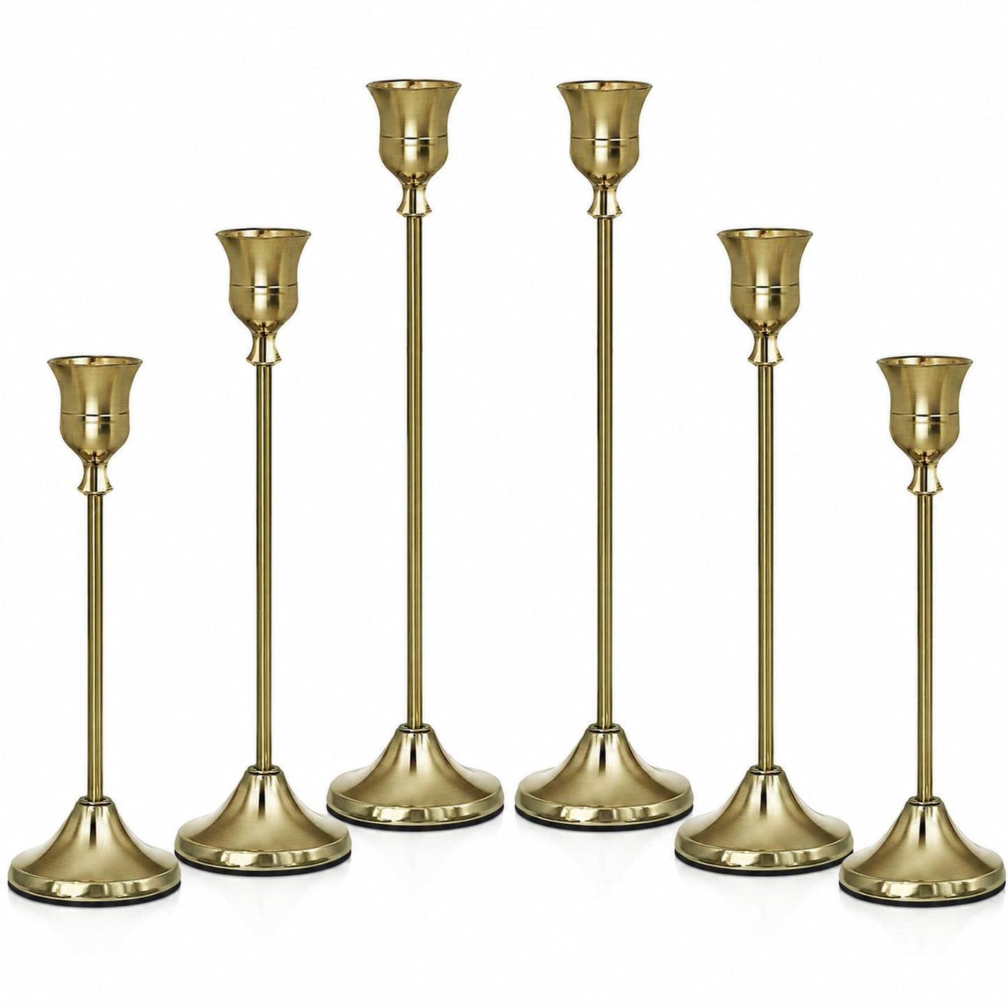 DeepWhale Candlestick Holders Set of 2 (6 PCS)