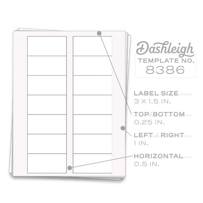 Blank Spice Jar Labels, 140 Printable Stickers 3x1.5 Inch for Kitchen Pantry Organization - White Self-Adhesive Spice Label Sheets for Herb Seasoning Containers, Inkjet Laser, DIY Custom