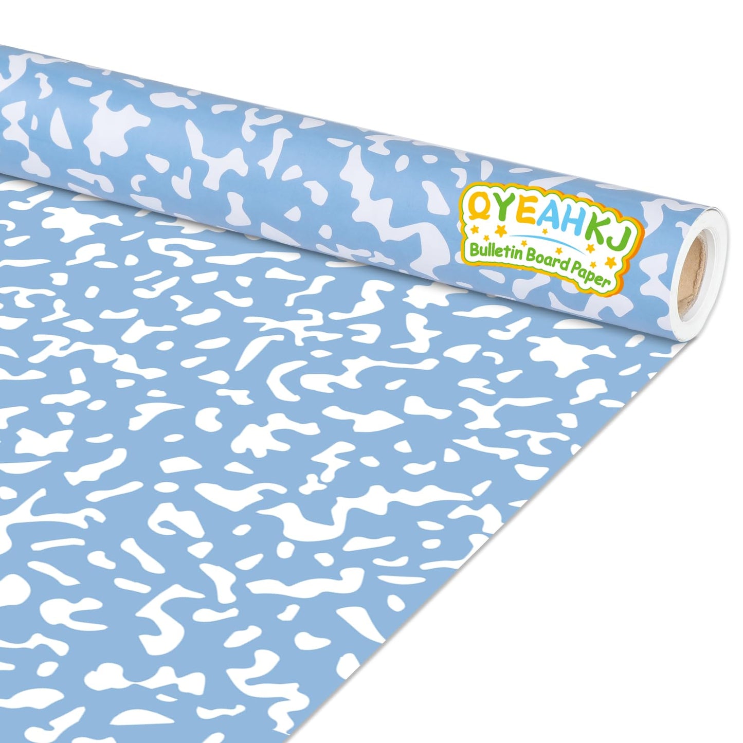 Composition Blue Bulletin Board Paper Roll Blue Dot Bulletin Board Background Paper Fade Resistant Classroom Decoration Poster for Art Craft DIY Projects Home Office Wall Party Supplies 17.7in x 20ft