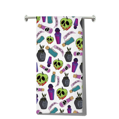JNIAP Villain Poison Kitchen Towel Villain Poison Gifts Poison Apple Dish Towel (Poiso KT)