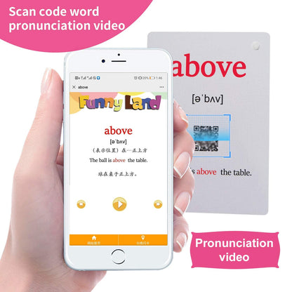 Toys&Sports/Instrument/Classroom/Prepositions Flash Cards English Kids Montessori Learning Toy Child Pocket Card Pre-Kindergarten