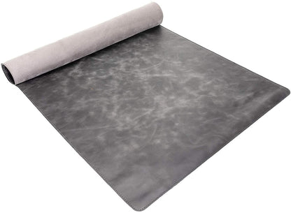 Venito Premium Leather Desk Pad Mat (31.5 X 14.6 inch) - Medium Desk Mat for Keyboard and Mouse Home Office Accessories (Faded Gray)*
