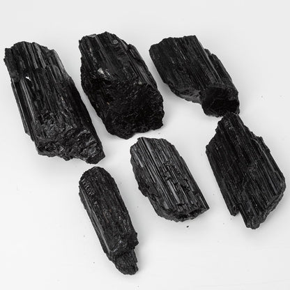 SMOHEAL Large Raw Black Tourmaline Crystal Natural Rough Stone Healing Crystals for Meditation Reiki Energy Decoration 3-4lbs