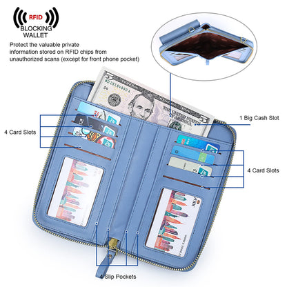 S-ZONE Small Crossbody Bags for Women Cell Phone Purse RFID Blocking Wallet Purses with Credit Card Slots