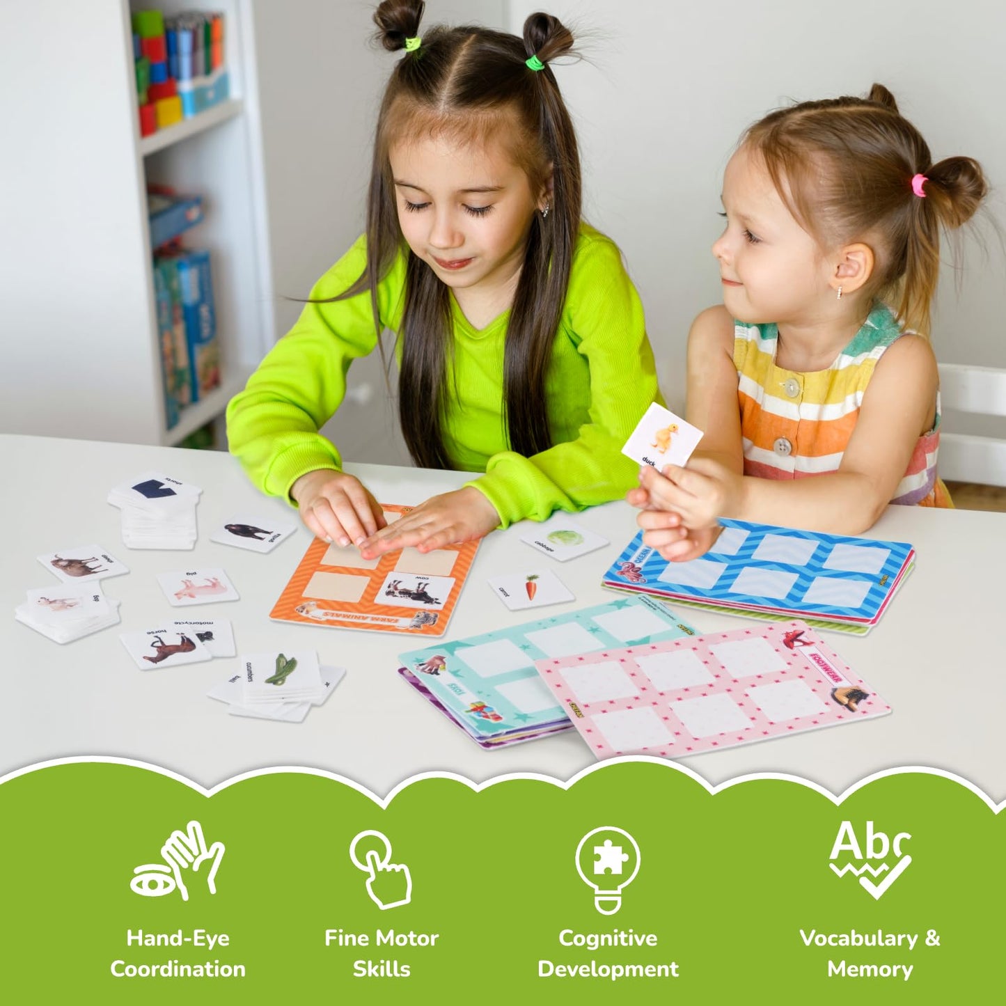CHEFAN Sorting Toy for Toddlers 3-5, 72 PCS Preschool Learning Activities with 12 Themes, Fine Motor Skills Matching Game, Montessori Categorizing Educational Toy for Speech Therapy Autism Learning