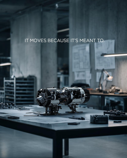 Nifeliz Turbofan Engine Building Set, Engineering Challenge Model for Adult Collectors, Physical Science Project and Display Piece (2,216 PCS, NF10317)