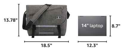 OIWAS Messenger Bag for Men, 15.6 Inch Laptop Crossbody Bags Women Casual Satchel Shoulder Bag College Travel Office Briefcase