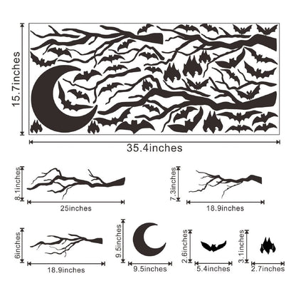Halloween Bat Wall Decals Halloween Wall Decals Bat Window Decor