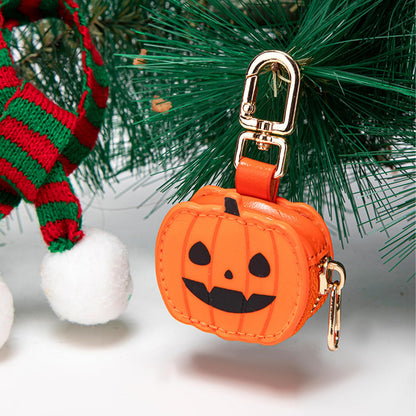 Ligficn Keychain Charms Cute Pumpkin Spider Funny Mini Coin Purse Backpack Keychain Bag Charm Chain Accessories for Women