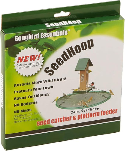 Songbird Essentials SEIA30024 Seed Hoop Seed Catcher & Platform Feeder