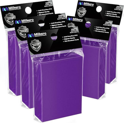 500 Count Card Sleeves, Matte Magic Card Sleeves, Smooth Shuffle & Tear Resistant, Fit for MTG, TCG, CCG (Purple)