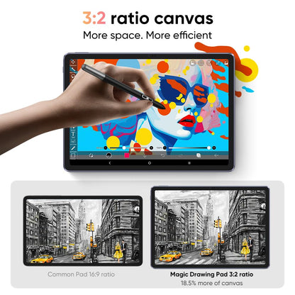 XPPen Magic Drawing Pad 12.2 Inch Standalone Drawing Tablet No Computer Needed with 16384 Pressure Levels X3 Pro Slim Stylus Tilt Support Paper-Like Screen 8GB + 256GB for Digital Drawing Artists
