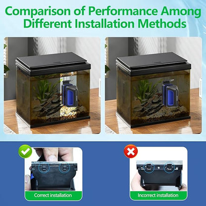Aquarium Magnet Glass Cleaner, Double-Sided Detachable & Floating Algae Scraper for 0.2-0.6 Inch Fish Tank Glass Cleaning, No Scratches (M)