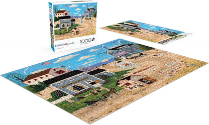 Buffalo Games Charles Wysocki - Nantucket Breeze - 1000 Piece Jigsaw Puzzle - 26.75 x 19.75 in - Full Color Poster - 1000 Piece Puzzle for Adults - Nautical Scene