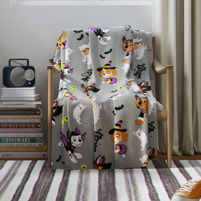 Franco Kids PAW Patrol Halloween Throw Blanket, Super Soft Cozy Plush Bedding, 50" x 70", (Officially Licensed Product)