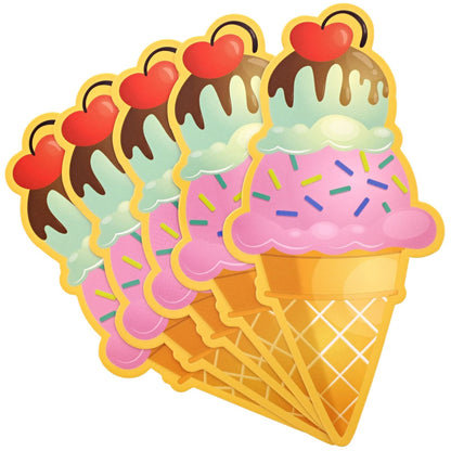 Bright Creations Ice Cream Bookmarks - Vibrant Themed Designs & Fun Book Marks for Popsicle Party Favors & Birthday Bookmarks - Classroom Rewards & Kids Book Marks - 120 Count, 6 in