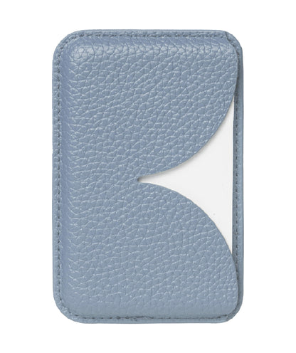Luner - Eco Leather Magnetic Side-Access Card Wallet Compatible with Magsafe - [for iPhone 16, 15, 14, 13, 12 series] - [Holds 2 cards] - Frost Blue