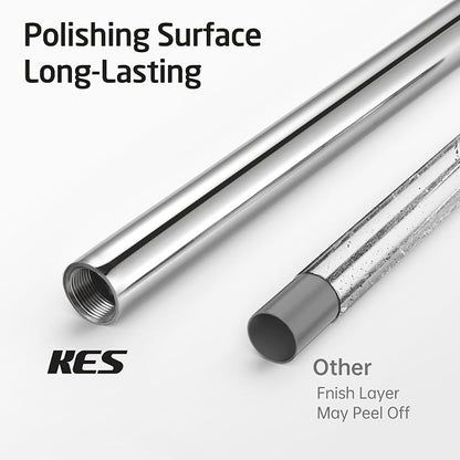KES Toilet Paper Holder Free Standing with Heavy Weighted Base, Toilet Paper Holder Stand Modern, Toilet Paper Roll Holder Rustproof 18/8 Stainless Steel Polished Finish, BPH283S1